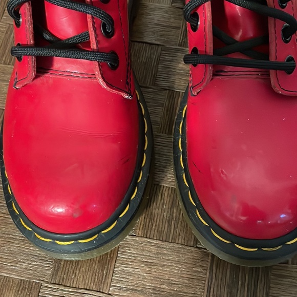 Doc Martens Cherry Red 1460L Size 6 - Picture 2 of 11